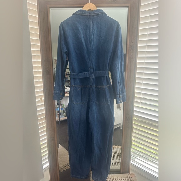 Anthropologie Pilcro Relaxed Denim Utility Jumpsuit - Picture 7 of 7